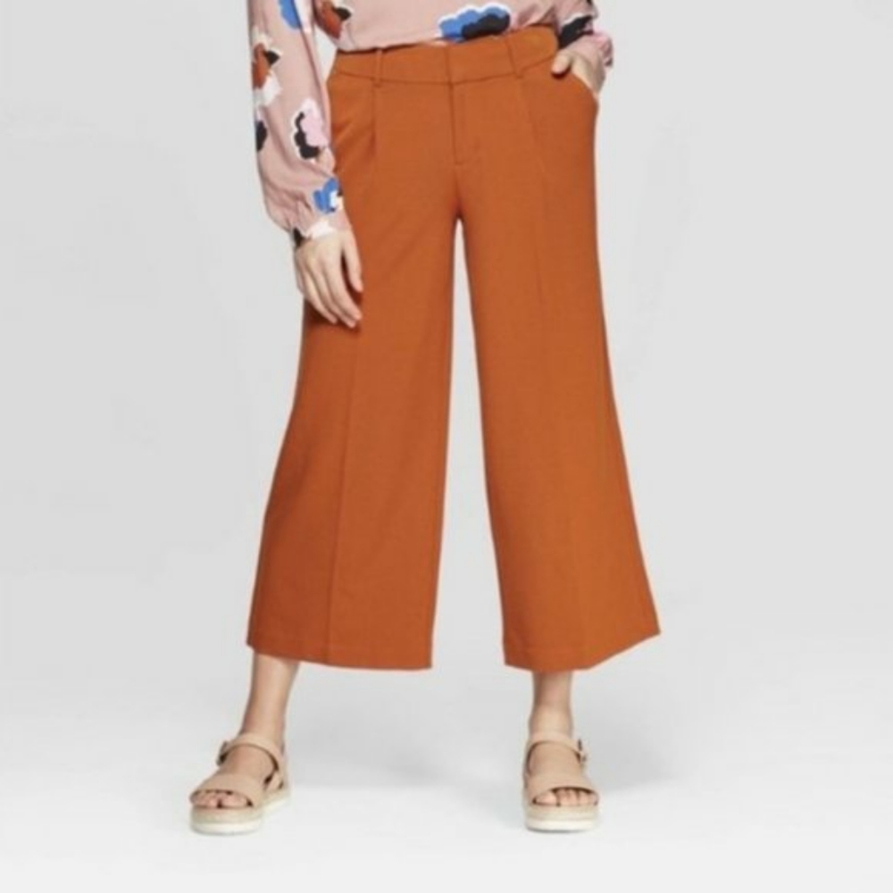 A New Day wide legged pants in burnt orange